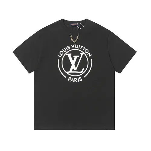 Louis Vuitton T-Shirts for AAAA Louis Vuitton T-Shirts Black/White #B49575