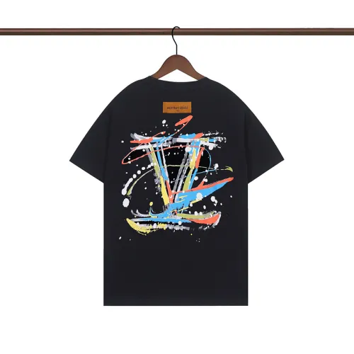 Louis Vuitton T-Shirts for AAAA Louis Vuitton T-Shirts Black/White #B49822