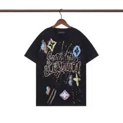 Louis Vuitton T-Shirts for AAAA Louis Vuitton T-Shirts Black/White #B50094
