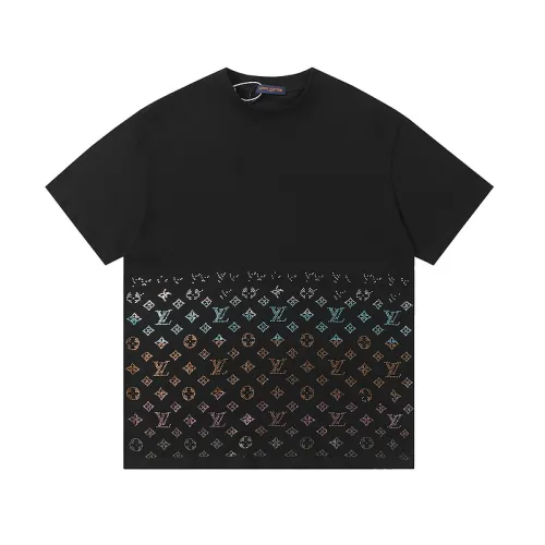 Louis Vuitton T-Shirts for AAAA Louis Vuitton T-Shirts Black/White #B50097
