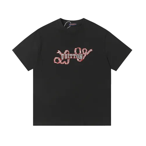Louis Vuitton T-Shirts for AAAA Louis Vuitton T-Shirts Black/White #B50210