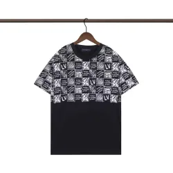 Louis Vuitton T-Shirts for AAAA Louis Vuitton T-Shirts Black/White #B53664