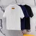 Louis Vuitton T-Shirts for AAAA Louis Vuitton T-Shirts Black/White/Blue #B46689
