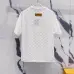 Louis Vuitton T-Shirts for AAAA Louis Vuitton T-Shirts Black/White/Blue #B46689