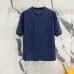 Louis Vuitton T-Shirts for AAAA Louis Vuitton T-Shirts Black/White/Blue #B46689