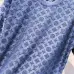 Louis Vuitton T-Shirts for AAAA Louis Vuitton T-Shirts Black/White/Blue #B46689
