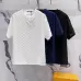 Louis Vuitton T-Shirts for AAAA Louis Vuitton T-Shirts Black/White/Blue #B46689