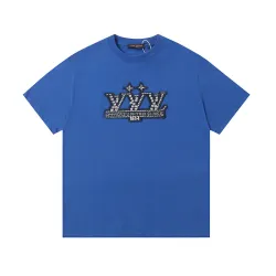 Louis Vuitton T-Shirts for AAAA Louis Vuitton T-Shirts Blue #B50095