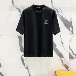 Louis Vuitton T-Shirts for AAAA Louis Vuitton T-Shirts Weight:320g Black/White #B52972
