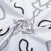 Louis Vuitton T-Shirts for AAAA Louis Vuitton T-Shirts embroidery Black/White #B46705