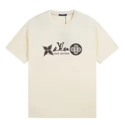 Louis Vuitton Men/Women T-shirts EUR/US Size 1:1 Quality White/Black #999934035