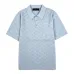 LV Hollow‑Out Jacquard Knit Short‑Sleeve Polo Shirt #A67687