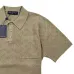 LV Hollow‑Out Jacquard Knit Short‑Sleeve Polo Shirt #A67688