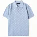 LV Monogram All‑Over Print Short‑Sleeve Button Polo Shirt #A67689