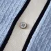 Louis Vuitton SS26 Waffle Contrast Short Sleeve Knit Shirt, Light Blue #A69055