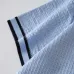 Louis Vuitton SS26 Waffle Contrast Short Sleeve Knit Shirt, Light Blue #A69055