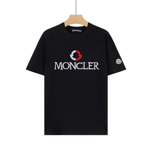 Moncler Embroidered Logo Crew Neck Casual Short‑Sleeve T‑Shirt #A67603