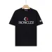Moncler Embroidered Logo Crew Neck Casual Short‑Sleeve T‑Shirt #A67603
