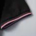Moncler T-shirts Polo for men Buttons Black/White #B46613