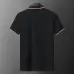Moncler T-shirts Polo for men Buttons Black/White #B46613