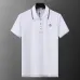 Moncler T-shirts Polo for men Buttons Black/White #B46613