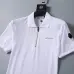 Moncler T-shirts Polo for men zipper Black/White #B46612