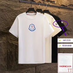 Moncler T-shirts for men 300g 100% cotton NFC chip sensor #B52956