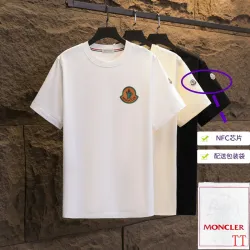 Moncler T-shirts for men 300g 100% cotton NFC chip sensor #B52957