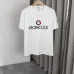 Moncler T-shirts for men  Big Logo Cotton Black/White #B48488