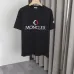 Moncler T-shirts for men  Big Logo Cotton Black/White #B48488