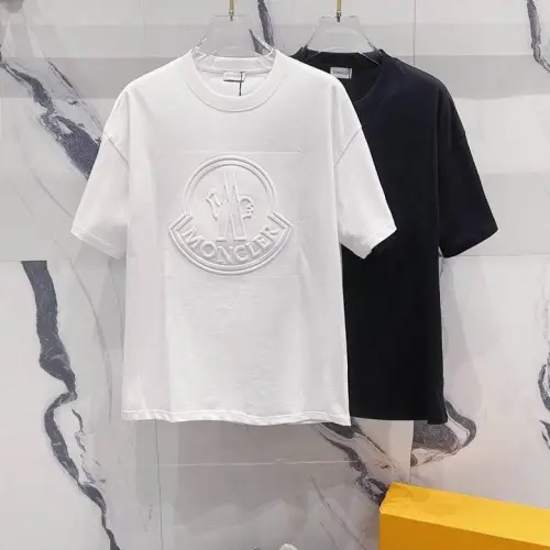 Moncler T-shirts for men Black/White #B47079