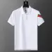 Moncler T-shirts for men Buttons Black/White/Blue #B46615