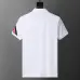 Moncler T-shirts for men Buttons Black/White/Blue #B46615