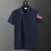 Moncler T-shirts for men Buttons Black/White/Blue #B46615