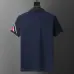Moncler T-shirts for men Buttons Black/White/Blue #B46615