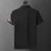 Moncler T-shirts for men Buttons Black/White/Blue #B46615