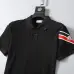Moncler T-shirts for men Buttons Black/White/Blue #B46615