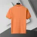 Moncler T-shirts for men Solid Color Black/White/Blue/Orange #B46617