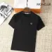 Moncler T-shirts for men Solid Color Black/White/Red #B46428