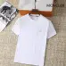 Moncler T-shirts for men Solid Color Black/White/Red #B46428
