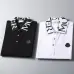Moncler T-shirts for men collar logo Black/White  #B46614