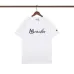 Moncler T-shirts for men  logo-embroidered Cotton Black/White #B48487