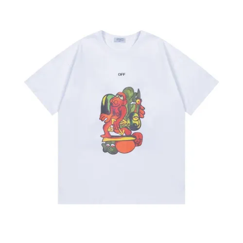 OFF WHITE T-Shirts for MEN Black/White #B49975