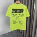 OFF WHITE T-Shirts for MEN Letter logo print 260g Black/White #B53751