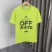 OFF WHITE T-Shirts for MEN Letter logo print 260g Black/White #B53751