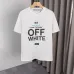 OFF WHITE T-Shirts for MEN Letter logo print 260g Black/White #B53751