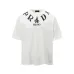 PRADA Short Sleeve Shirts for Men Cotton Milano Black/White #B48887