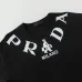 PRADA Short Sleeve Shirts for Men Cotton Milano Black/White #B48887