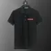 Prada T-Shirts Polo for Men red logo Buttons Black/White #B46638