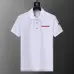 Prada T-Shirts Polo for Men red logo Buttons Black/White #B46638